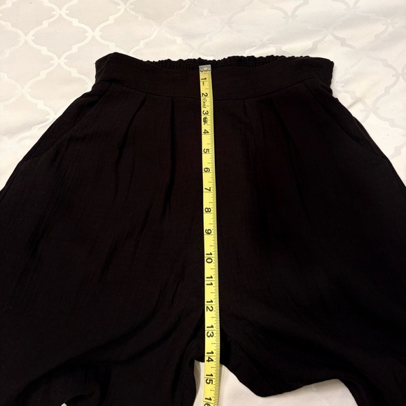 NOFLIK Cotton Smocked Wide Leg Pants , elastic waistline with pockets NWOT - Picture 3 of 3